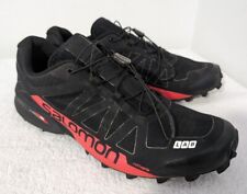 Zapatos de laboratorio Salomon S-Lab Speedcross Contagrip para hombre talla 11,5 negros rojos segunda mano  Embacar hacia Argentina