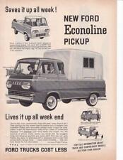 Ford Econoline 1961 camioneta original impresa anuncio/carcasa cámper segunda mano  Embacar hacia Mexico