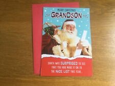 Christmas card grandson for sale  RUGBY