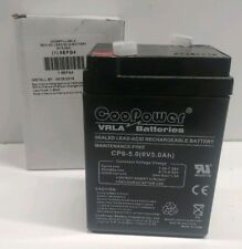 NOVO NA CAIXA! VRLA COOPOWER 6V 5.0Ah BATERIA RECARREGÁVEL SELADA CHUMBO-ÁCIDO 5EFG4 comprar usado  Enviando para Brazil