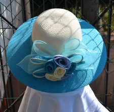 Chapeau capeline bleu d'occasion  Mantes-la-Ville