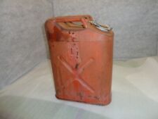 Vintage Blitz 5-Gallon Metal Gas Can - USMC 20-5-83 Jerry Can - Screw On Cap for sale  Shipping to South Africa