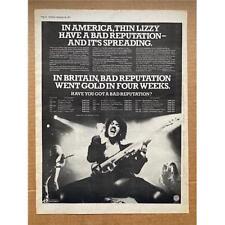 Thin lizzy bad for sale  CHESTERFIELD