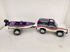 Vintage Nylint Bass Chaser Fishing Boat Truck And Trailer Rare Purple Bronco EUC for sale  Shipping to South Africa