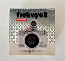 Lomography Fisheye 2 Chromiacs 35mm Film Camera Ultra Wide Angle Lens Flash comprar usado  Enviando para Brazil