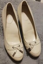 Sapato Rockport Feminino Salto Borla Plataforma Creme Tamanho EUA 9.5, usado comprar usado  Enviando para Brazil