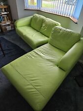 Piece settee leather for sale  MARCH