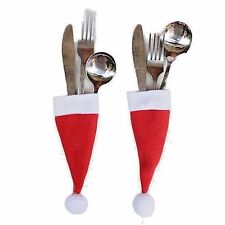 Christmas santa cutlery for sale  WEMBLEY