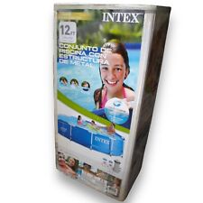 Intex 12 Foot x 30 Inch Above Ground Metal Frame For Swimming Pool, used for sale  Shipping to South Africa