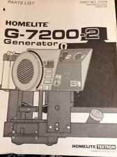 Homelite 7200 generator for sale  Fitzwilliam