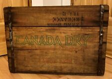 Canada Dry Large size wood wooden storage box "The Champagne of Ginger Ales" old for sale  Shipping to South Africa