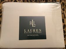 Usado, Lençol plano Ralph Lauren Bone King marfim/bege claro novo na embalagem  comprar usado  Enviando para Brazil