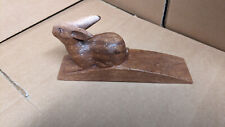 Solid wood carved rabbit door stop FRE141123C, used for sale  Shipping to South Africa