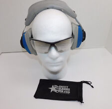 Usado, Auriculares de colección Silencio LIQ-71 manguitos azules protección auditiva con gafas segunda mano  Embacar hacia Argentina