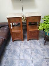 Pair marble top for sale  LEICESTER