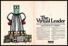 Computadora RCA 1970 sistema de memoria virtual Ed Renfro arte de dibujos animados anuncio impreso de 2 páginas segunda mano  Embacar hacia Argentina
