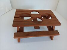 Vintage Wooden Picnic Table Condiment Barbecue Holder. Rare! for sale  Shipping to South Africa