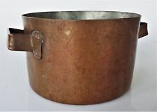 antique HEAVY COPPER tin lined POT dove tailed victorian 1800s hand wrought aafa, used for sale  Shipping to Canada