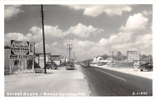 1955 RPPC Busy Street Restaurant & Shell Factory Bonita Springs FL, usado comprar usado  Enviando para Brazil