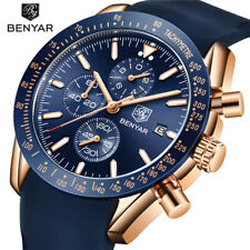 Relógios masculinos BENYAR pulseira de silicone quartzo cronógrafo militar relogio masculino comprar usado  Enviando para Brazil