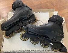 Patins em linha vintage Bladerunner tamanho 9 preto EUA patins comprar usado  Enviando para Brazil