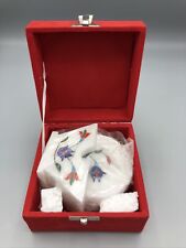 Montanha-russa incrustada de mármore branco pedras semi preciosas design floral conjunto de 6 comprar usado  Enviando para Brazil