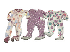 Lote 3 peças de roupas para bebês meninas tamanho 18 meses roupas infantis com zíper dormentes comprar usado  Enviando para Brazil