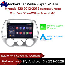 9” CarPlay Android 13 Auto Car Stereo GPS Head Unit For Hyundai i20 2012-2015, used for sale  Shipping to South Africa