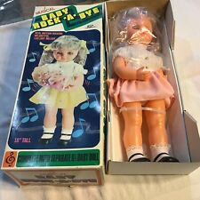 vintage  18 " doll musical baby rock -a- bye made in hong kong  for pam toys for sale  Shipping to South Africa