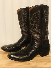 Custom Made Ostrich Leather Mens Cowboy Boots size 11B, used for sale  Shipping to South Africa