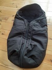 Mothercare Orb pram inside cover..  Black Footmuff Cosytoes Snug Fleece Lined for sale  Shipping to South Africa