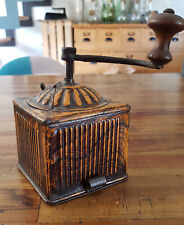 ORIGINAL - Petit moulin à café en métal laqué - ancien d'occasion  Salouël
