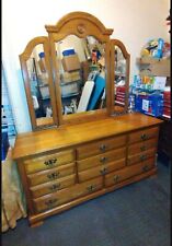 solid mirror wood dresser for sale  Brooklyn