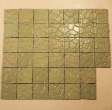 BRITAINS LEAD FLORAL GARDEN CRAZY PAVING 40 PIECES TILES paving slabs for sale  Shipping to South Africa