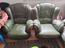 Canapé fauteuils cuir d'occasion  Bayeux