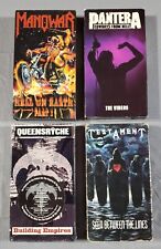 Lote Metal Rock 4 VHS, Pantera, Queensryche, Manowar, Testament, G comprar usado  Enviando para Brazil