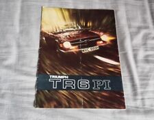 Triumph tr6 brochures for sale  CHELMSFORD