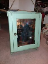 Vintage Wooden Medicine Cabinet With Towel Rack, Green for sale  Pittsburgh