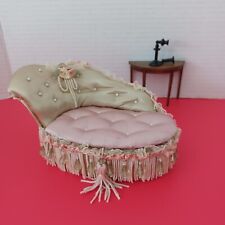 Vintage Tufted DOLLHOUSE FAINTING COUCH with Hidden Storage Compartment for sale  Shipping to South Africa