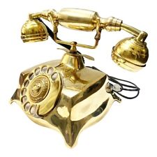 Vintage Giratorio Teléfono Antigüedad Victoriano Náutico Completo Latón Laboral comprar usado  Enviando para Brazil