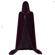 Purple velvet hooded for sale  LITTLEBOROUGH