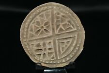 Azulejos circulares de terracota medievales antiguos genuinos alrededor del siglo XIV - XV dC segunda mano  Embacar hacia Argentina