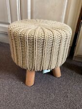 Round wooden footstool for sale  TIPTON