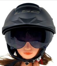 Meio capacete LS2 Rebellion com viseira suspensa motocicleta bicicleta de rua preto fosco comprar usado  Enviando para Brazil