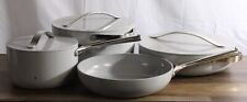 Caraway Home 7-Piece Non-Toxic Cookware Set Ceramic + Lid Storage Nonstick Gray, used for sale  Shipping to South Africa