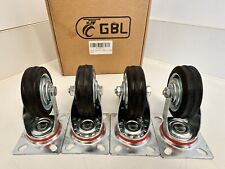 4 X GBL 75mm Heavy Duty Swivel Castor Wheels Trolley Furniture Casters Brake NEW, used for sale  Shipping to South Africa