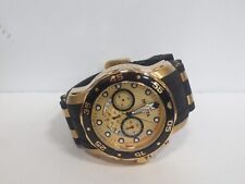 INVICTA PRO DIVER SUBA RELÓGIO MASCULINO 48MM QUARTZO CRONO PULSEIRA DE SILICONE COM TONS DE OURO comprar usado  Enviando para Brazil