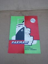 Paxman marine auxiliary for sale  SHEFFIELD