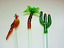 Glass cocktail stirrers for sale  SUTTON