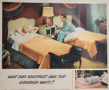 Usado, "Colchón Simmons Beautyrest camas separadas Chicago IL década de 1940 anuncio impreso ~10x14" segunda mano  Embacar hacia Mexico